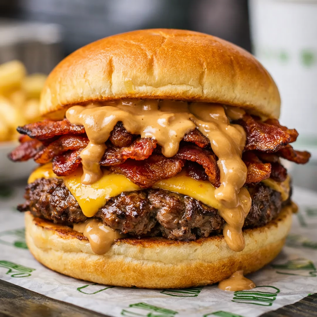 Peanut Butter Bacon Cheeseburger